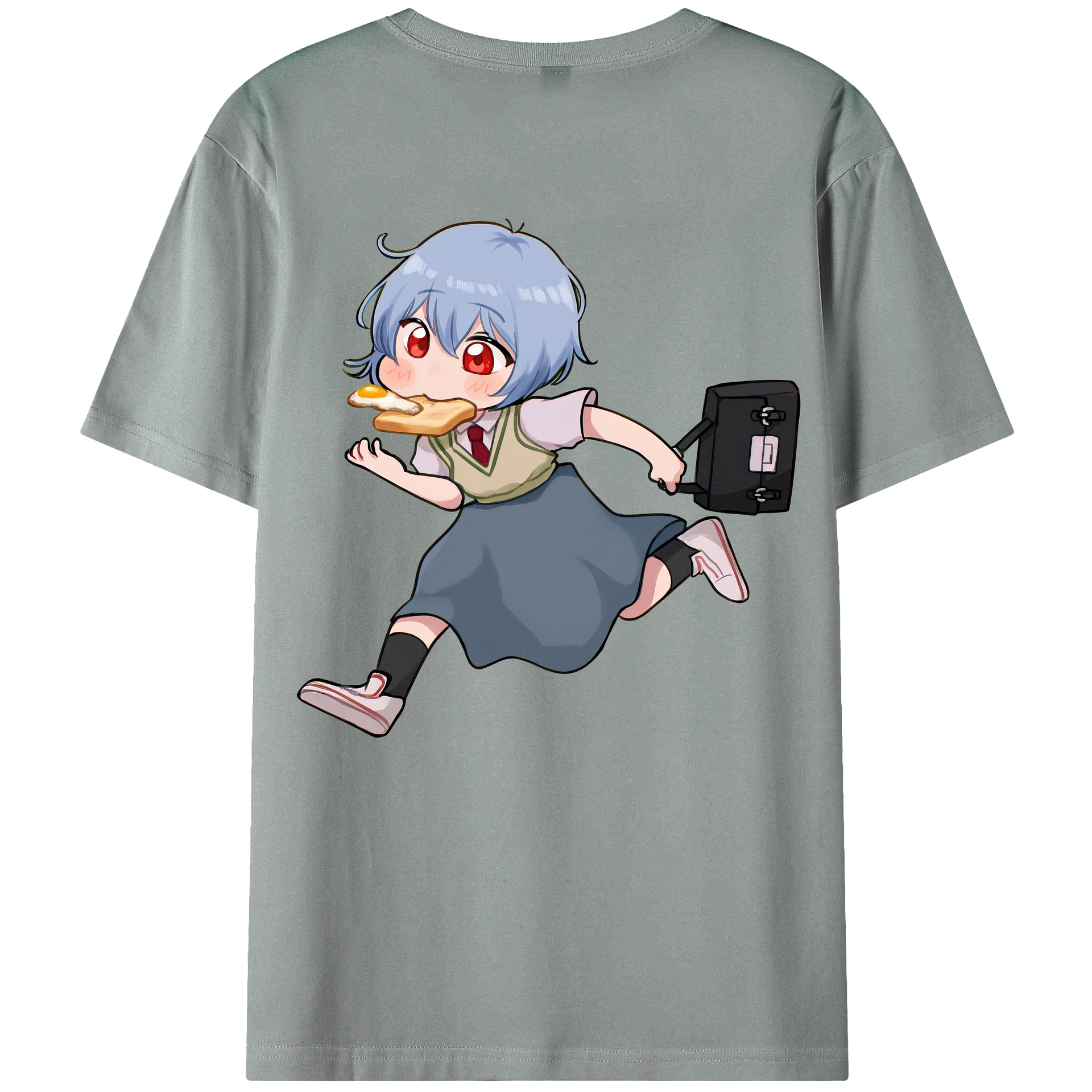 （画像用） EVA 新世紀エヴァンゲリオン 綿100％ メンズ半袖Tシャツ（バックプリント） 通気性